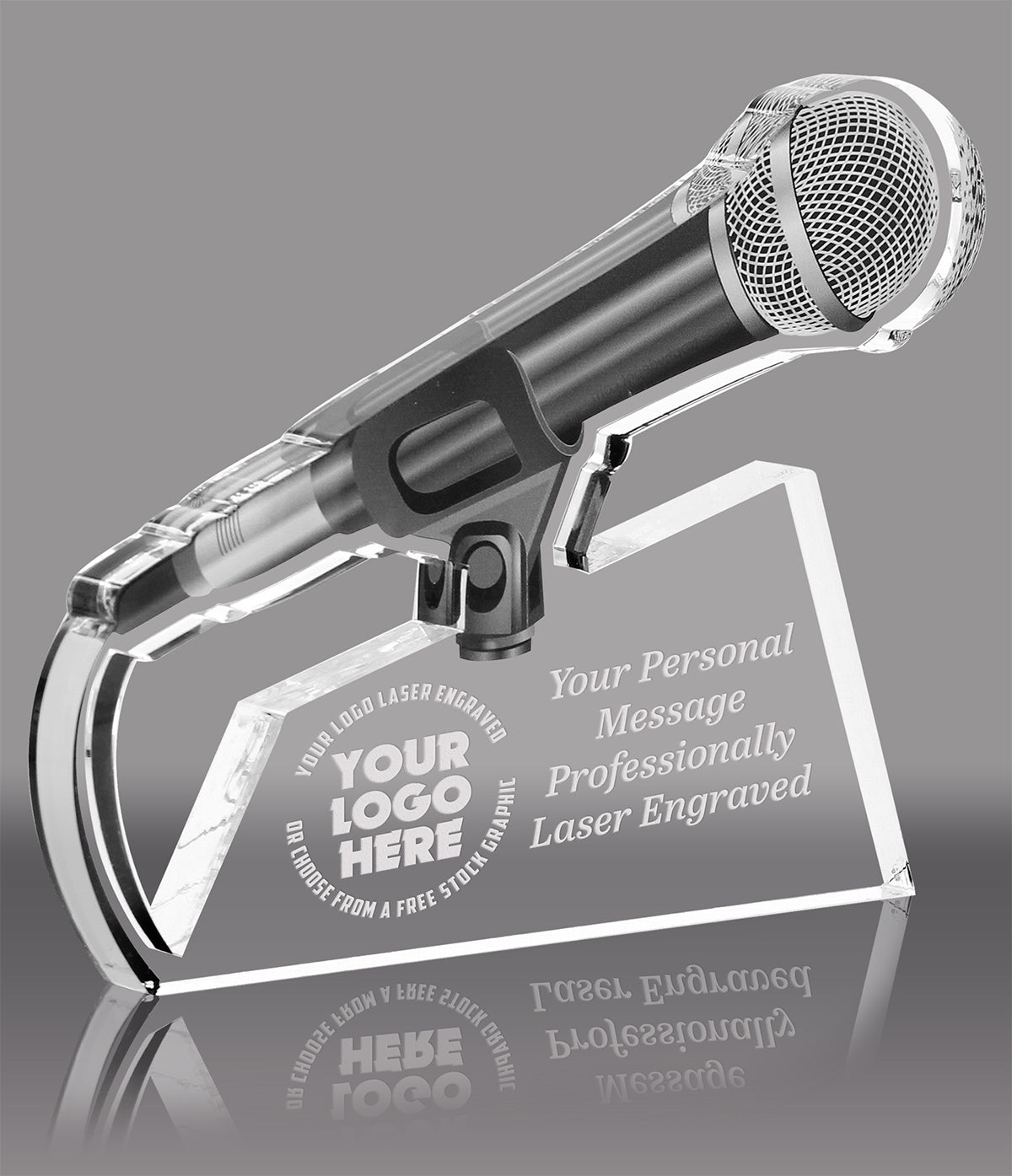 Drop the Mic Microphone Acrylic Award- 7.375 x 9.5 inch [A58MIC-79 ...