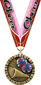 Cheer 3D Rubber Graphic Medal [MRFC2-CH]