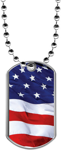 US Flag Dog Tags [DTLAM2-FLG]