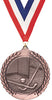 2.75 in Field Hockey Wreath Framed Medal- Bronze [M311-FLDHK-B]