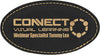 Leatherette Oval Badge - Black/Gold [BJ100-3]