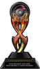 Auto Racing Tribal Flames Acrylic Trophy - 8.5 inch [TACR85-TF-RC-Q]