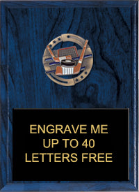 8"x10" Hockey Dimensional Color Plaque [PEM8-HK]