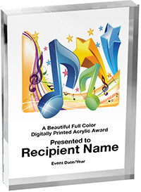 Music Vibrix Acrylic Awards [1 inch thick]