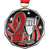 2nd Place Decagon Painted Medal [MDCM2-2ND]