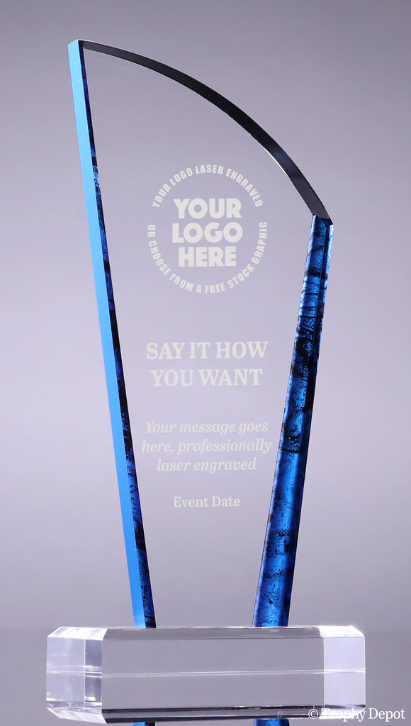 Avanti Acrylic Award - Blue [AJCP82-BLU]