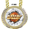 Basketball 6 inch Presidential Metal Champ Chain [CCSPR-BK]