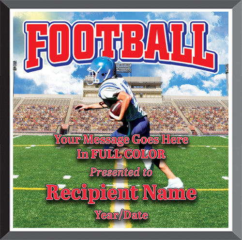 Football Square Graphix Plaque [PGFXQ88-FB]