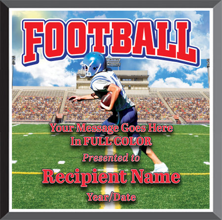 Football Square Graphix Plaque [PGFXQ88-FB]