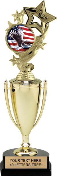 Gold Plastic Cup with Insert Holder Figurine [TCF12i]