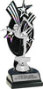 Triple Star Backdrop Trophy [T3S-BLK-SLVR]