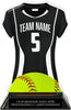 Softball Jersey Colorix-T Acrylic Trophy- Black [TACR7-JSY-SB-BLK-Q]