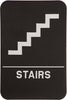 ADA 6 x 9 Black/White Stairs Sign [AJDA-108]