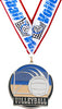 Volleyball Enameled Medal [M2EP-VB-S]