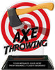 Axe Throwing Colorix-T Acrylic Trophy - 6.25 inch [TACR6-AXE-4824-Q]