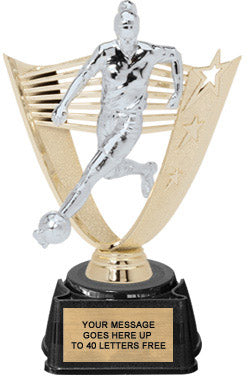 Soccer Female Victory Backdrop Figure on Regal Synthetic Base [TRGVYB-8-SCF]