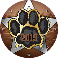 Paw- Brown with Gold Insert [TD-4683]