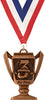 3rd Place Antique Bronze Trophy Cup Medal [MTM27-3RD]