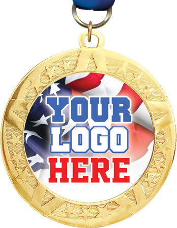 2.75 inch Bright Finish Custom Insert Holder Superstar Medal [MXJ535]