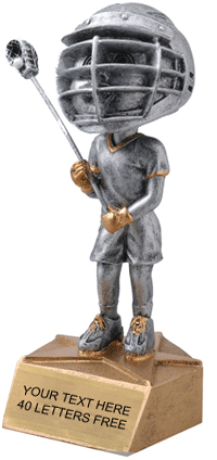 LaCrosse Bobblehead Jr. Resin Trophy - Male [BHJR-LCM]
