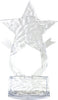 Krystal Clear Acrylic Star Ice Award w/ Custom Insert [iXD7]