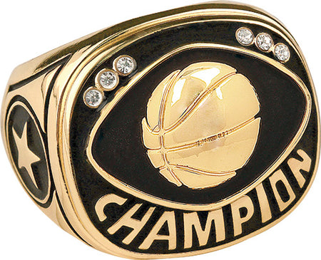 Basketball Champion Ring- Gold [RNGJ6-BK-G]
