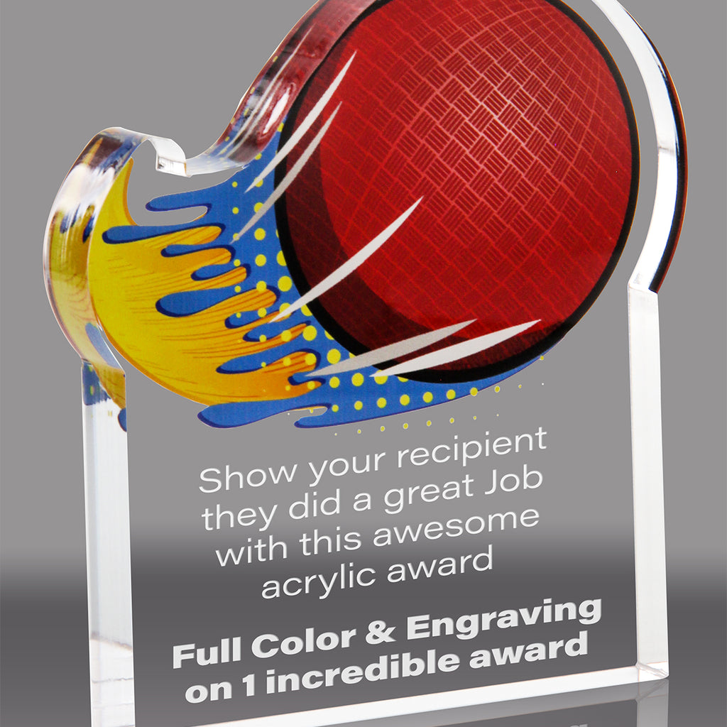 Dodgeball Splatters Acrylic Awards