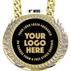 6 inch Presidential Metal Champ Chain w/ Black Engraving Plate [CECSPR-K]