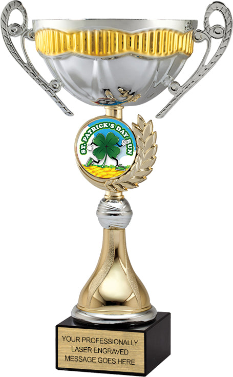Two-Tone Silver and Gold Insert Trophy Cup [CMM-49B-11]