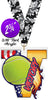 Tennis Victory Colorix Acrylic Medal [MACR2-V-TN-Q]