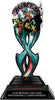 Zombie Fun Run Tribal Flames Acrylic Trophy - 8.5 inch [TACR85-TF-ZMBFNRN-Q]