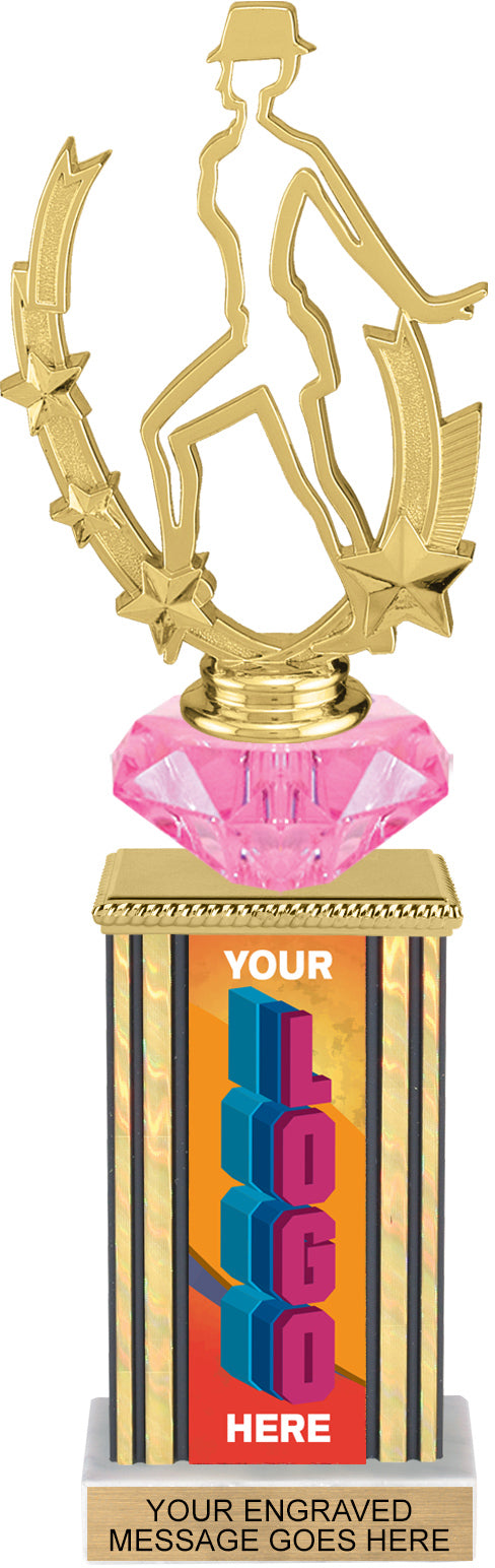 Diamond Riser Custom Rectangle Column Trophy - 11 inch [TXDRSQ11-Z ...