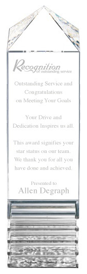 Premium Fluted Pillar Acrylic - 12x3x3 CLEAR [AFP12-CLEAR]