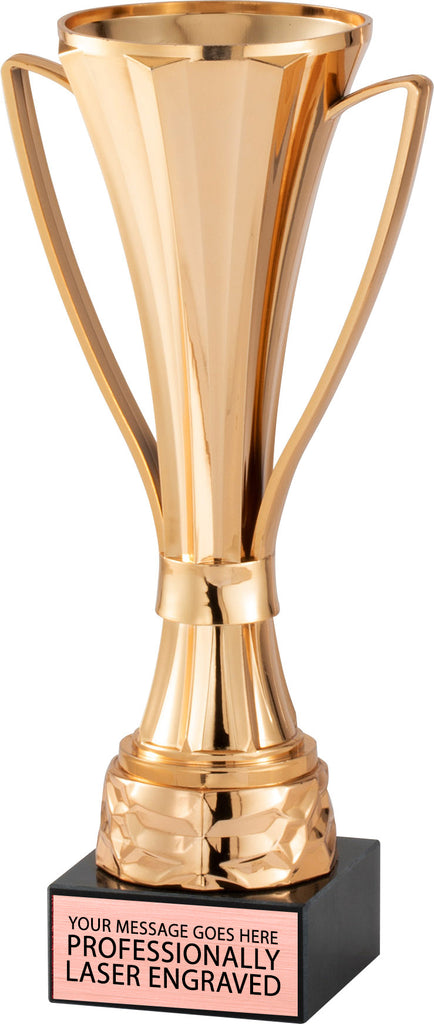Plastic Fluted Bronze Cup - 12 inch [CM35-3-12-B]