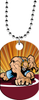 Wrestling Monster Dog Tag [DTXL-WS]