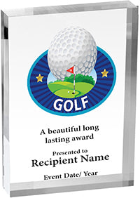 Golf Vibrix Acrylic Award [ACB57V-GL]