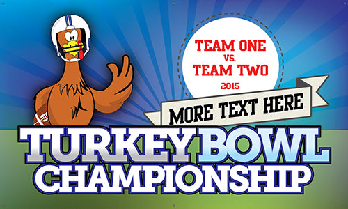 Thanksgiving Vinyl Banner- Turkey Player [VB-THKGN-TPL]