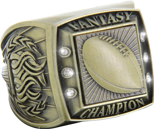 Fantasy Champion Ring with Activity Insert- Football Gold [RGSJ-G-FANCH-FB]
