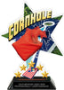 Cornhole Shattered Star Colorix Acrylic Trophy- 8.5 inch [TACR85-STR-CRNHL-Q]