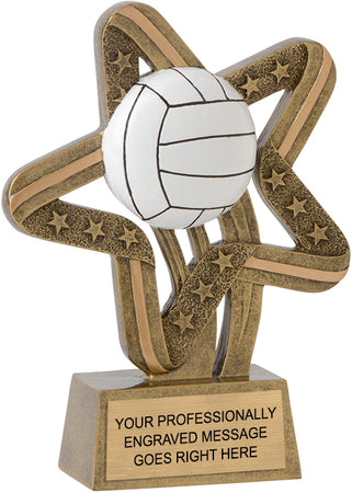 Volleyball Stars and Stripes Resin Trophy [RCSS-VB]