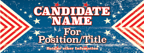 Political 4 x 10 Vinyl Banner- Vintage [VB-POL-VNT-410]