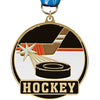 Hockey Enameled Medal [M2EP-HK]