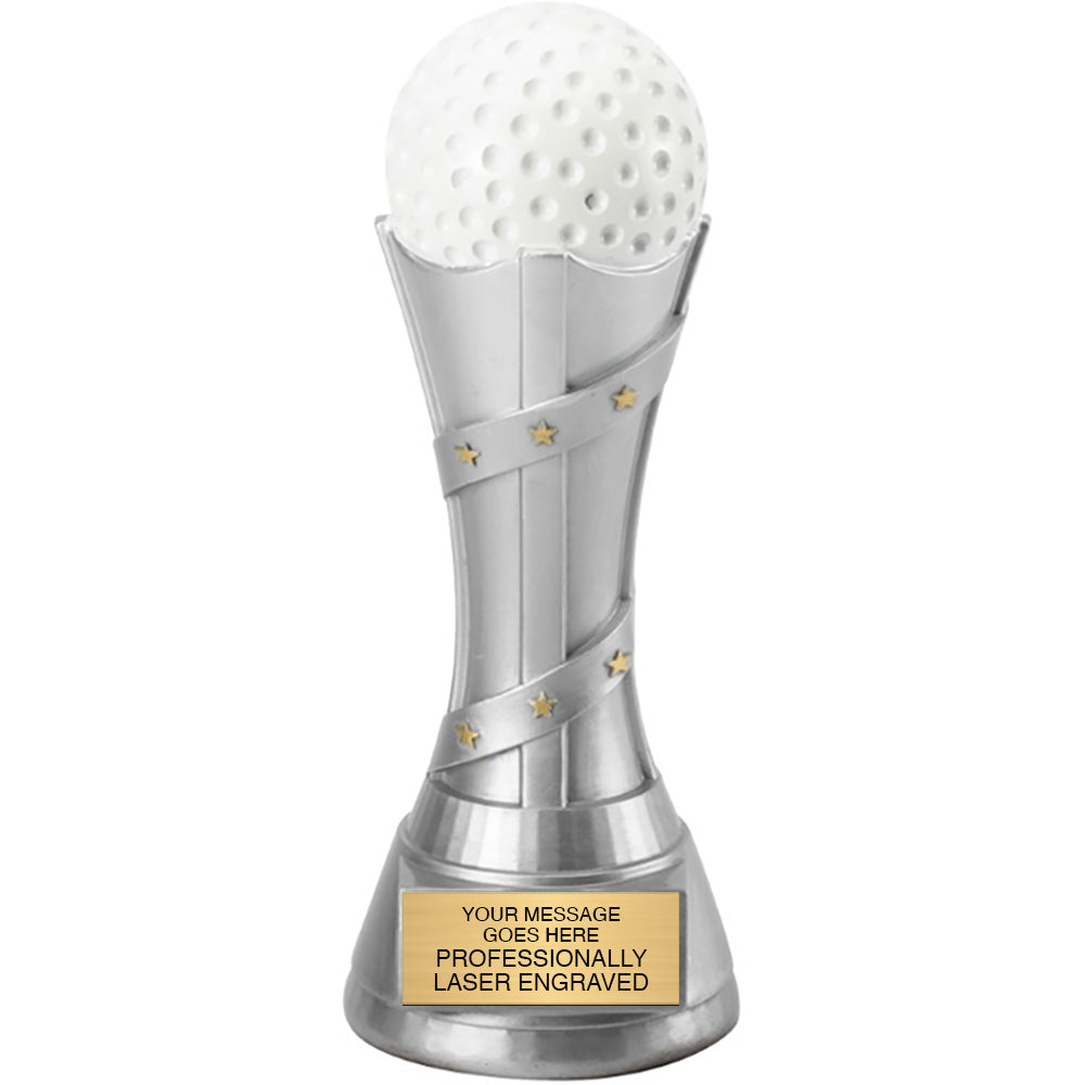 Golf Victory Tower Resin Awards - 11 inch [RMVT-11-GL]