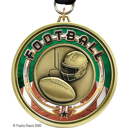 3" Eclipse Insert Medal - Football - TD Exclusive! [MEL1-FB]