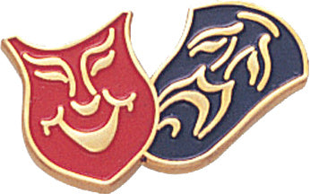 Drama Masks Enameled Pin [PCM-MC-276]