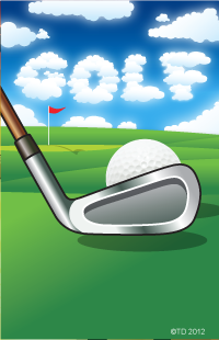 Golf- Clouds Plaque Insert [BBP-2264]