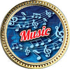 Music Round Insert Pin [P78RI-MC]