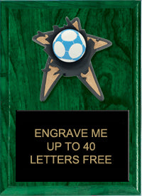 Soccer Spring Loaded Plaque [PRBI79-SC]