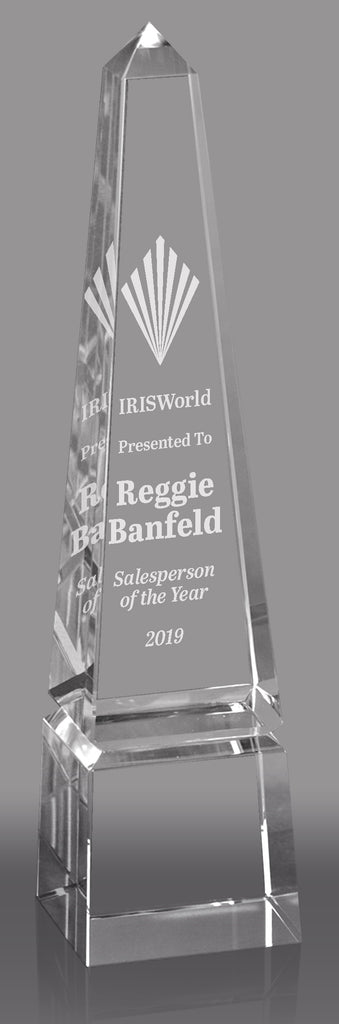 Crystal Groove Obelisk - 10.375 inch [CP80OB-10]