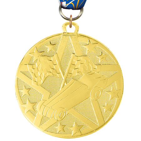 2" Pinewood Derby Bright Superstar Medal [MJSS2-PNWD]
